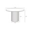 Manhattan Comfort Round Dining Set of 7, 59.05 in L, American Solid Ash Wood, Black and Wheat 6-DT05DC052-WT - alternate 3
